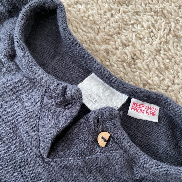 Zara baby boy long sleeve henley style pocket tee t-shirt size 9-12 months - Picture 8 of 9